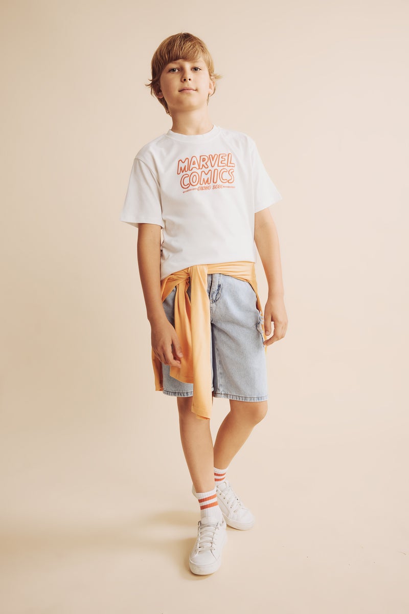 DeFacto Blue Boy Boy Denim Shorts Casual - Image 1