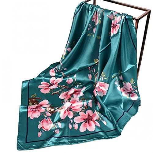 PALAY® Women Satin Scarf Comfy Silk Feeling Scarfs for Women Medium Pillow Cover Scarf, 35in Square Scarf for Girls - Image 1