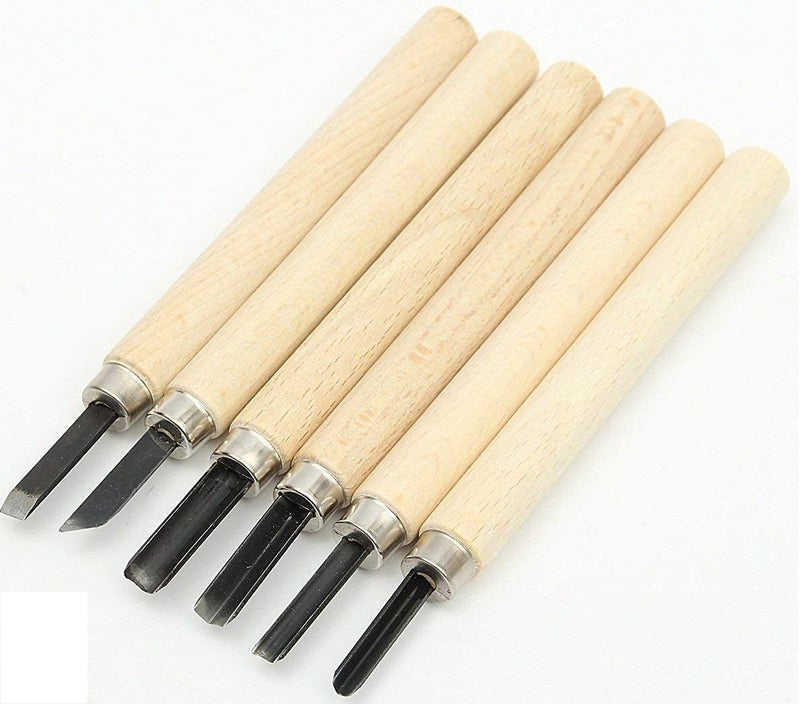 QALAM KAARI 6 PC WoodCarving Tool Set for Professionals Carpenters and Hobbyists  - Image 1