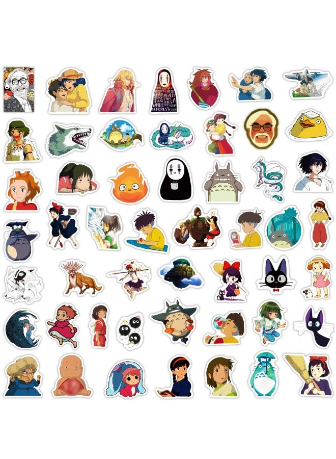 50 قطعة من ملصقات سلسلة الرسوم المتحركة ميازاكي هاياو، ملصقات كرتونية مقاومة للماء لأجهزة الكمبيوتر المحمول، لوح التزلج، زجاجات المياه، الكمبيوتر، الهاتف، الجيتار، ملصقات للأطفال والمراهقين والبالغين - Image 2