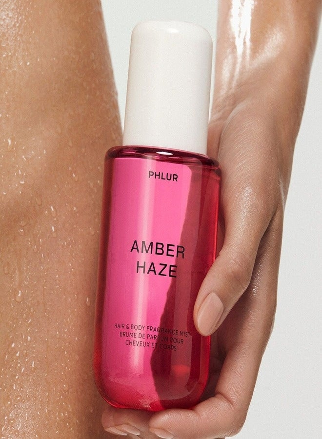 PHLUR Mini Amber Haze Body & Hair Fragrance Mist 89 mL – Warm Amber, Soft Skin-Hugging Scent - Image 4