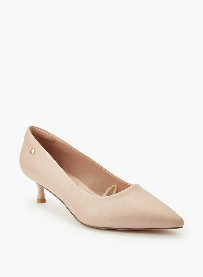Celeste GOLD Women Kitten Heel Pumps for Women | Best Price UAE