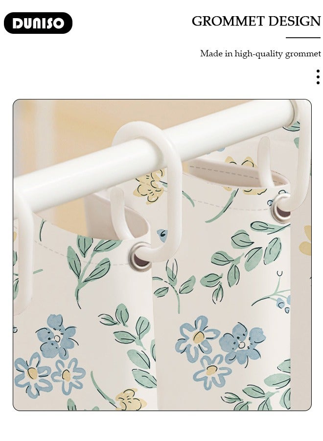 Blackout Curtains, Room Divider Curtains for Room Partition, Thermal Insulated Drapes, Waterproof Shower Curtain, Grommet Curtain, Curtains for Living Room Home Decor, Rod Pocket Curtains for Cafe, Kitchen, Living Room and Decoration