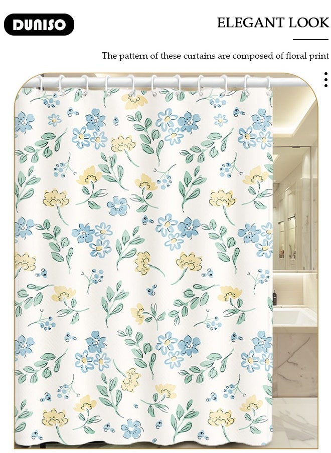 DUNISO Blackout Curtains, Room Divider Curtains for Room Partition, Thermal Insulated Drapes, Waterproof Shower Curtain, Grommet Curtain, Curtains for Living Room Home Decor, Rod Pocket Curtains for Cafe, Kitchen, Living Room and Decoration  - Image 5