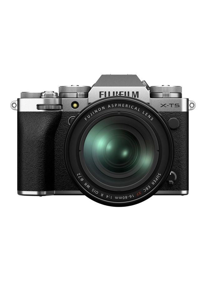 FUJIFILM Digital Camera X-T5 Silver - XF16-80MM Kit - Image 1