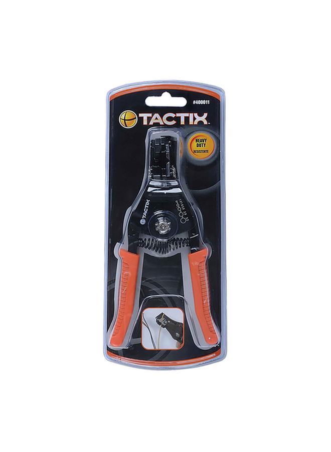 Tactix Durable and Efficient Ergonomic Automatic Wire Stripper Black and Orange - Image 2