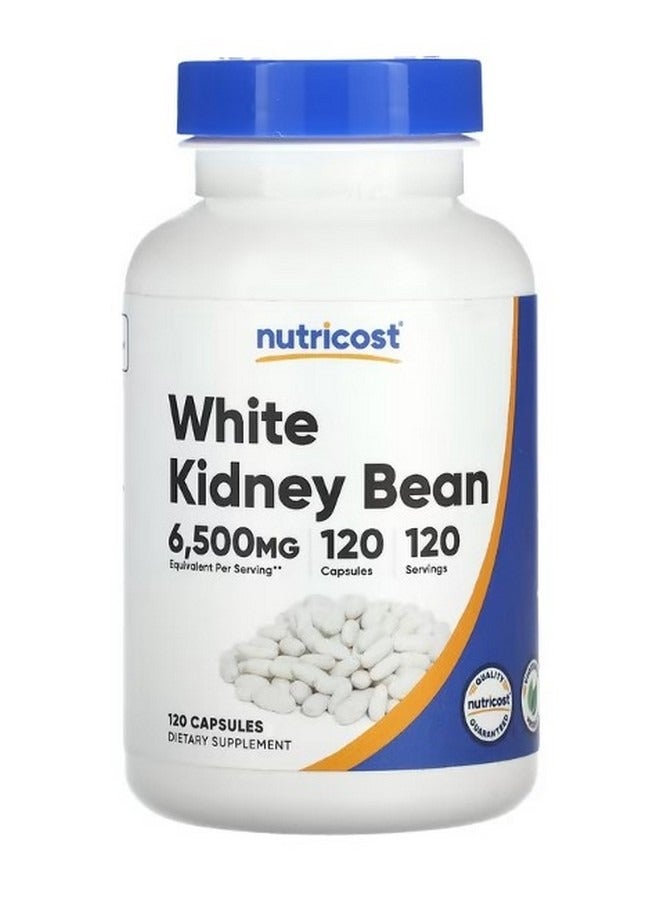 Nutricost White Kidney Bean 6500 Mg 120 Capsules - Image 1