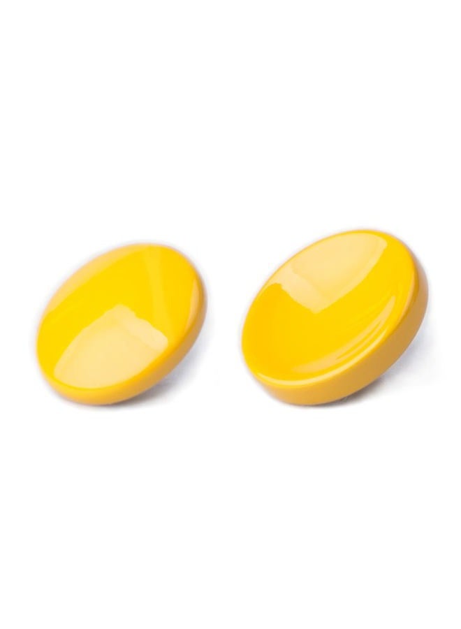 VKO Yellow Metal Soft Shutter Release Button,Delicate Camera Shutter Button 11mm Concave 10mm Convex Surface(2 Pack) - Image 1