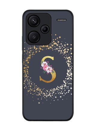 Rugged Black Edge Case for Xiaomi Redmi Note 13 Pro Plus, Slim Case Cover- Custom Monogram Initial Letter Floral Pattern Alphabet - S(Grey) - pzsku/Z5CA808F57A0D2FD6FAD1Z/45/_/1712051735/fd01190e-ad9f-405a-ae61-a69cc13c4457