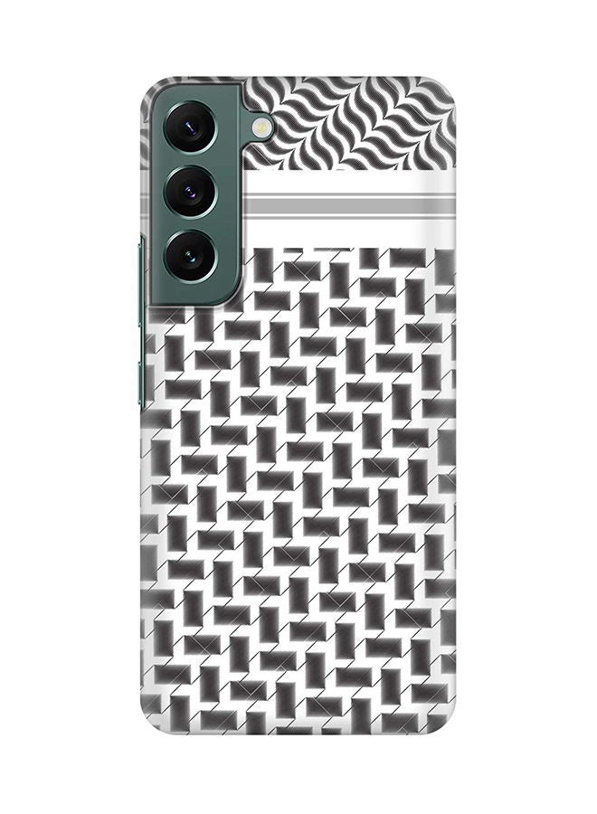 Stylizedd Case for Samsung Galaxy S22+ 5G Slim Snap Classic Series Shield Matte Finish Print - Shemag (Black) - Image 1