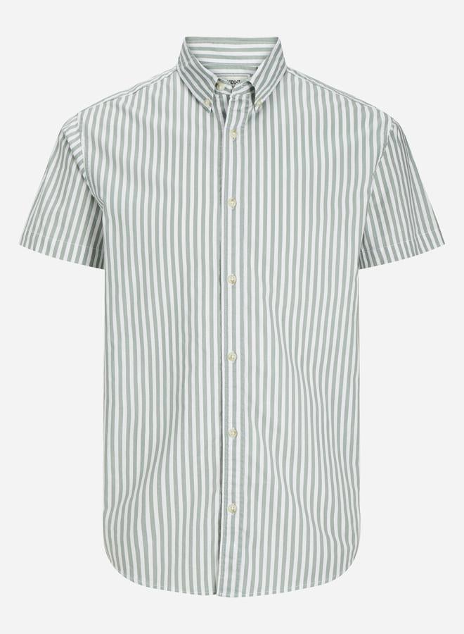 برودكت قميص بياقة سبريد مخطط بقصة عادية