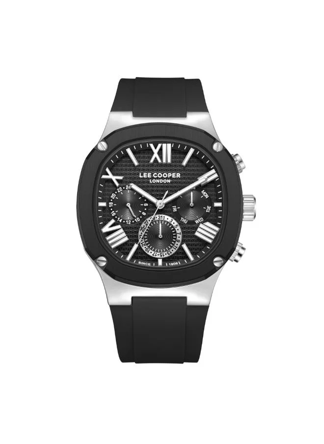 Lee Cooper Men's Multi Function Display Watch With Black Silicone Strap - LC08150.351