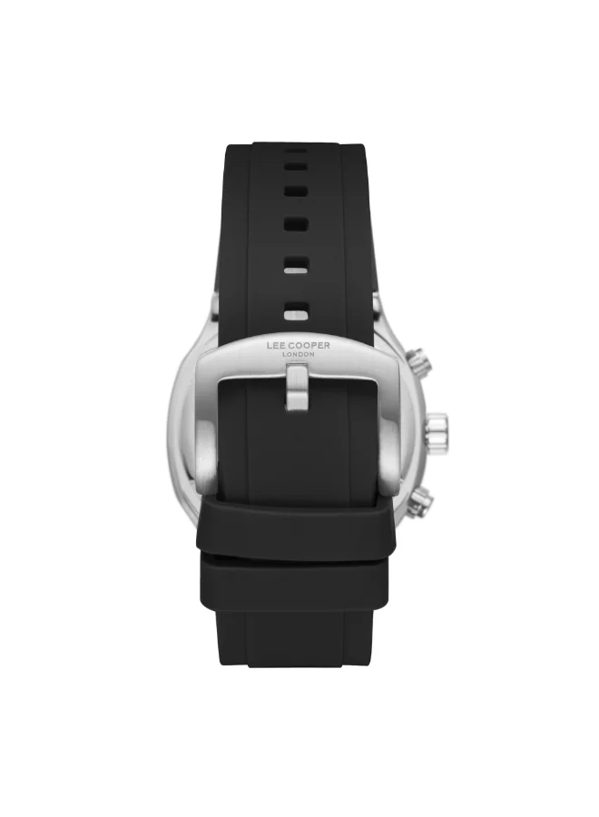 لي كوبر Men's Multi Function Display Watch With Black Silicone Strap - LC08150.351