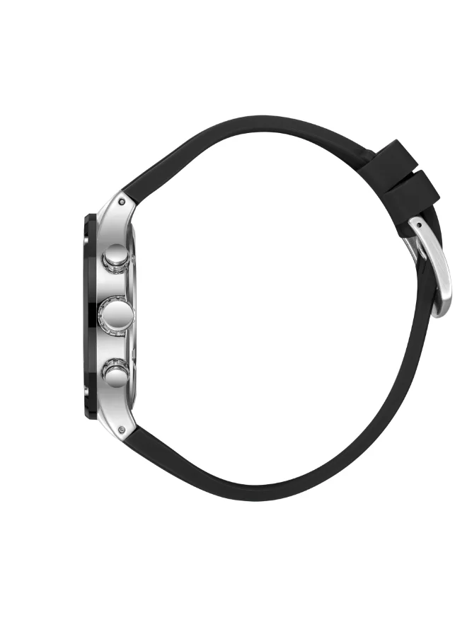 لي كوبر Men's Multi Function Display Watch With Black Silicone Strap - LC08150.351