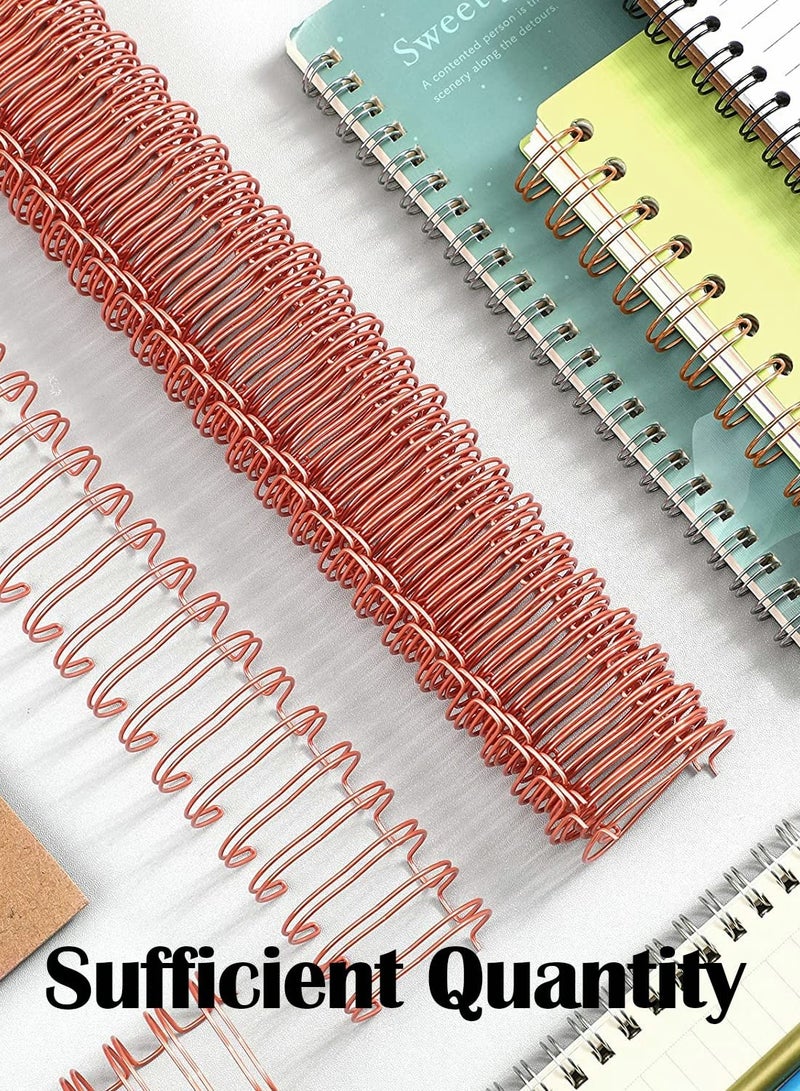 كاست ويف أشواك ربط سلكية، أشواك ربط سلكية ذات حلقتين، 20 قطعة من حلقات ربط سلكية ذات حلقتين، مشبك سلكي، 1 بوصة (2.54 سم) 23 فتحة لأمشاط الربط - Image 4