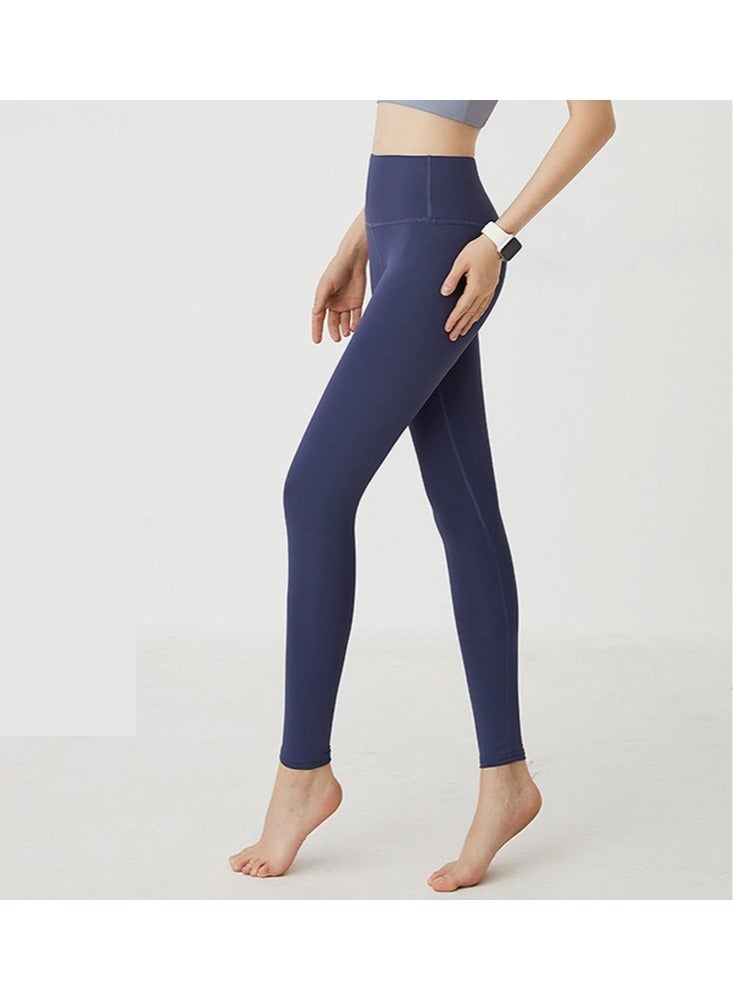 Loquat Women Quick Dry Breathable Yoga Pants Blue 