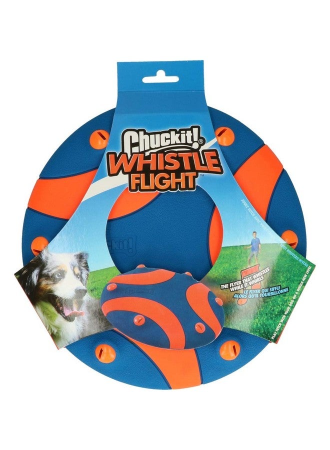 Chuckit! Whistle Flight Outdoor Dog Toy, Orange and Blue - Image 3
