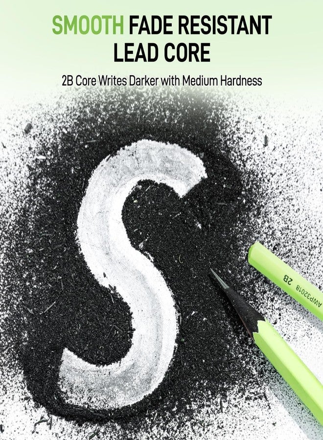 ام اند جي أقلام رصاص خشبية خضراء من إم آند جي، عبوة من 30 قلم (2B) - Image 4