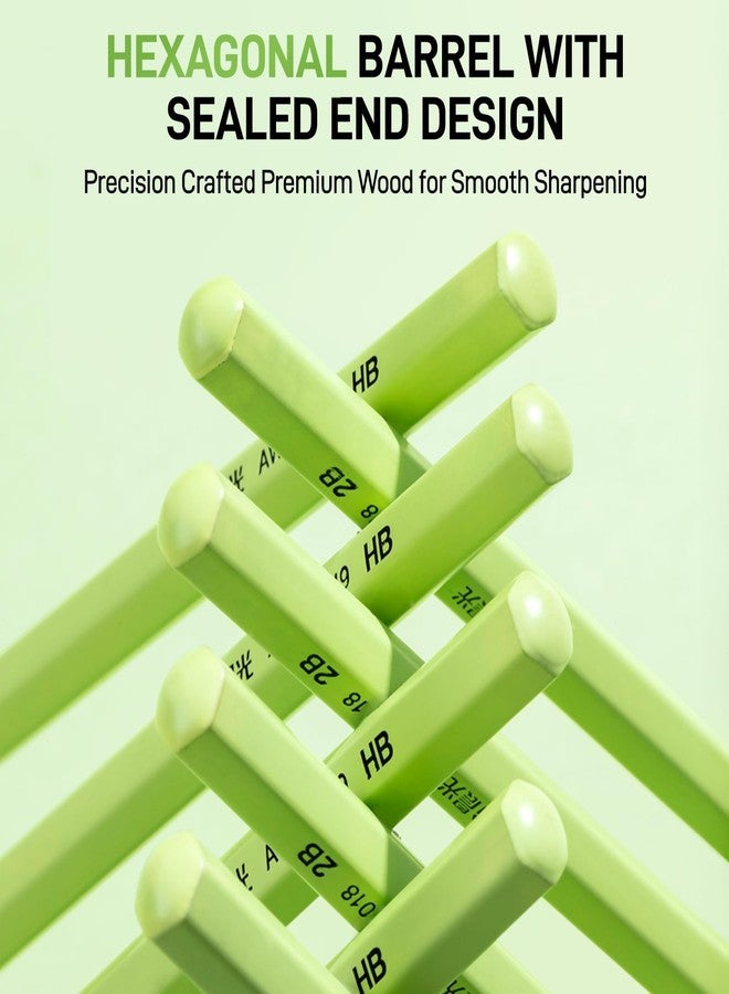 ام اند جي أقلام رصاص خشبية خضراء من إم آند جي، عبوة من 30 قلم (2B) - Image 5