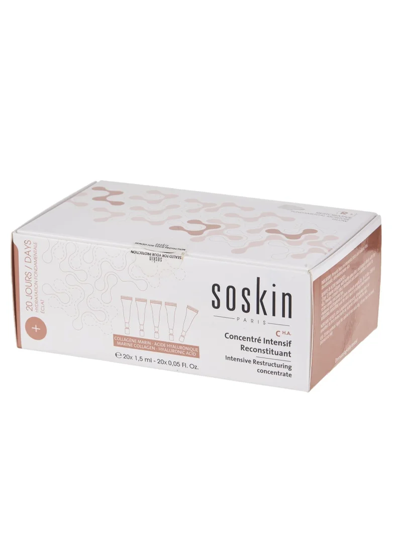 سوسكين Soskin R+Intnsive Rstruct Conc Colagen+Hyal 20X1.5Ml