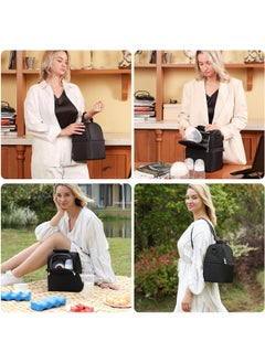 NCVI NCVI Breastmilk Cooler Bag with Ice Pack, Insulated Lunch Bag for Women Men, Baby Bottle Bag Fits 6 Bottles for Nursing Mom Daycare, Double Deck Cooling Bag, Work, Picnic  - Image 5