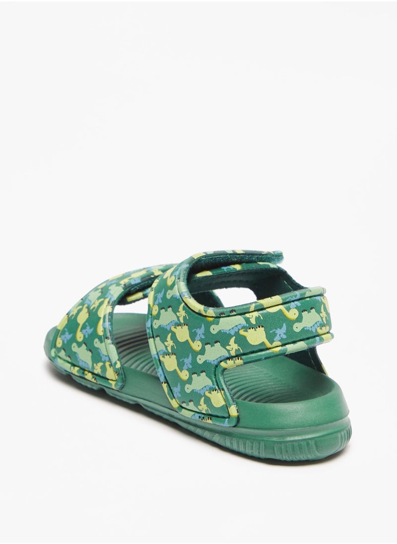 shoexpress - Boys Printed Sandals with Hook and Loop Closure - Image 1