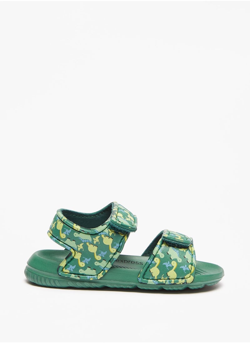 shoexpress - Boys Printed Sandals with Hook and Loop Closure - Image 1