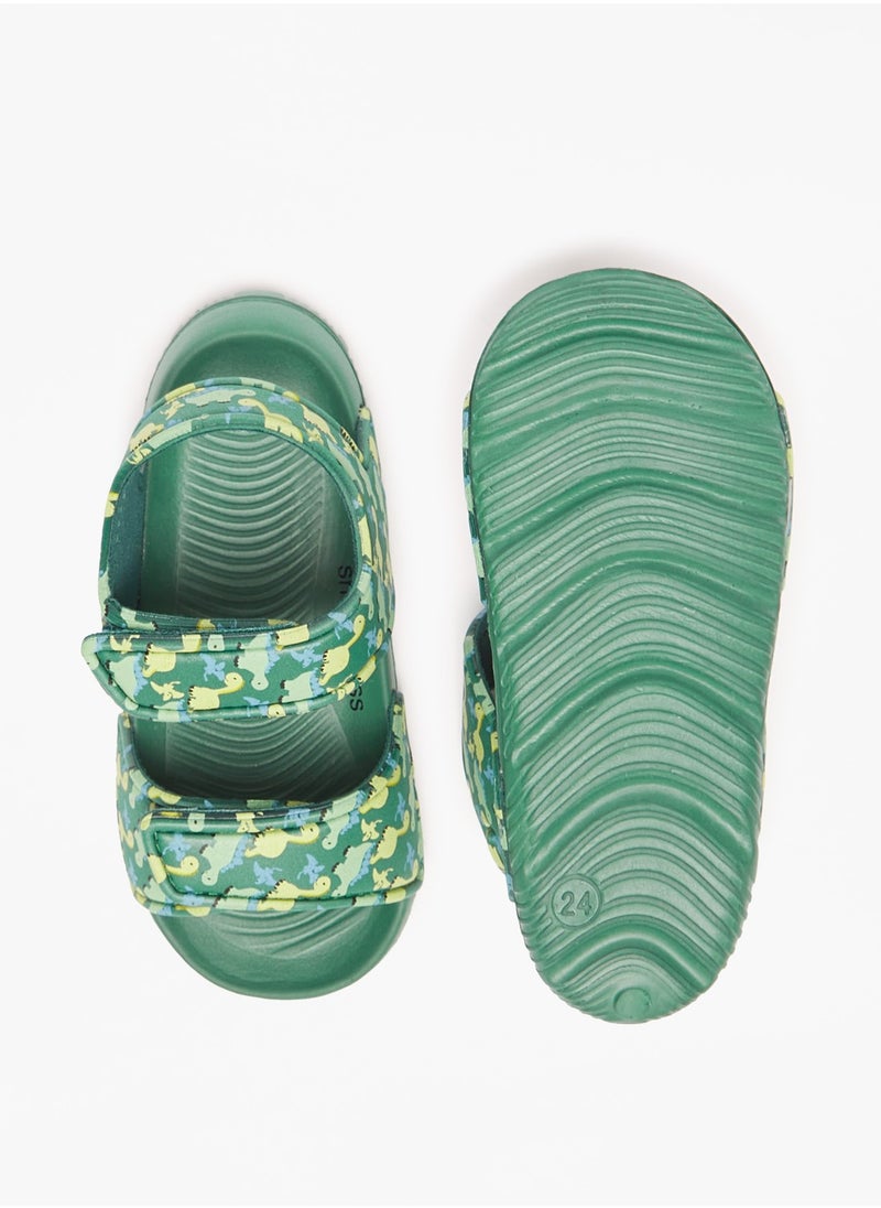 shoexpress - Boys Printed Sandals with Hook and Loop Closure - Image 1