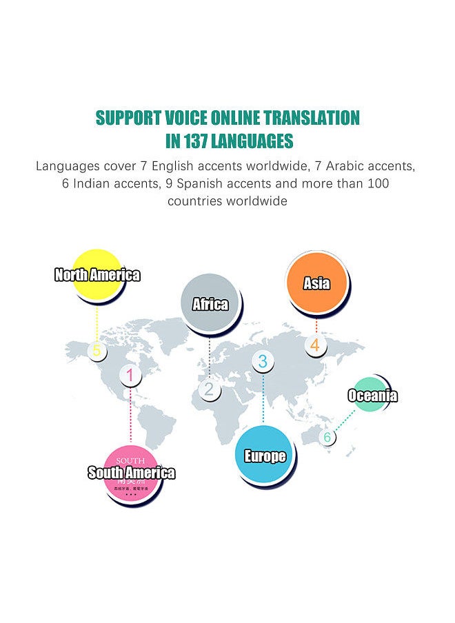 Generic - Language Translator Device Portable Voice Interpreter in 137 Languages Real-time 2-WAY Voice Translator Support Recording Text Translate Photo Translating Chinese/English/Japanese/Korean - Image 1