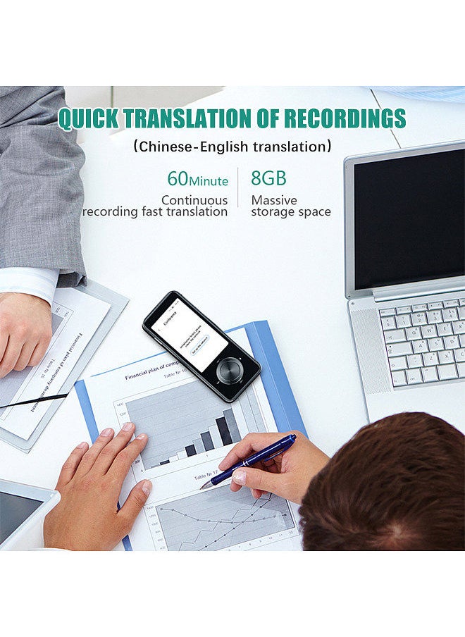 Generic - Language Translator Device Portable Voice Interpreter in 137 Languages Real-time 2-WAY Voice Translator Support Recording Text Translate Photo Translating Chinese/English/Japanese/Korean - Image 1