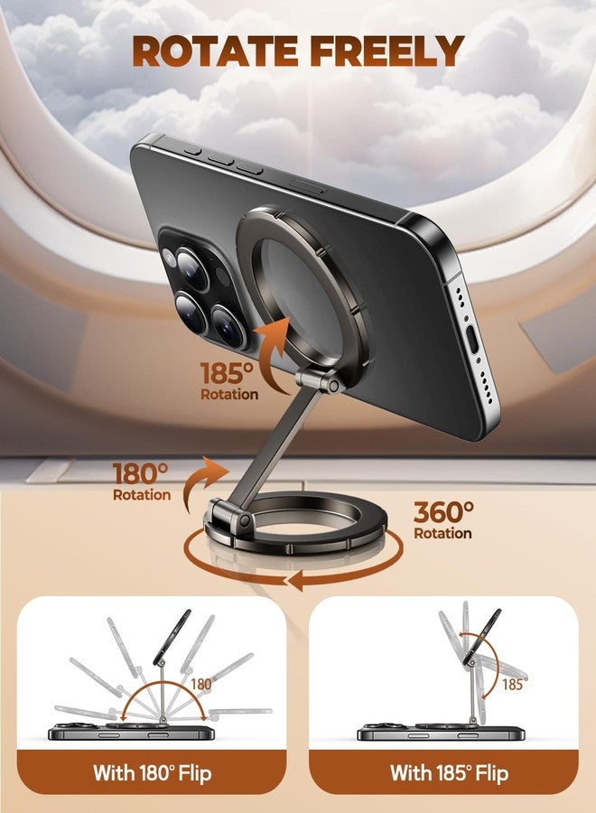 UBeesize Magsafe Phone Ring Stand, Portable Magnetic Phone Grip and Double Side Holder for Desk, Travel, Kitchen, Gym, MagSafe Kickstand for iPhone 17/16/15/14/13/12 Series MagSafe Case All Phones - Image 5