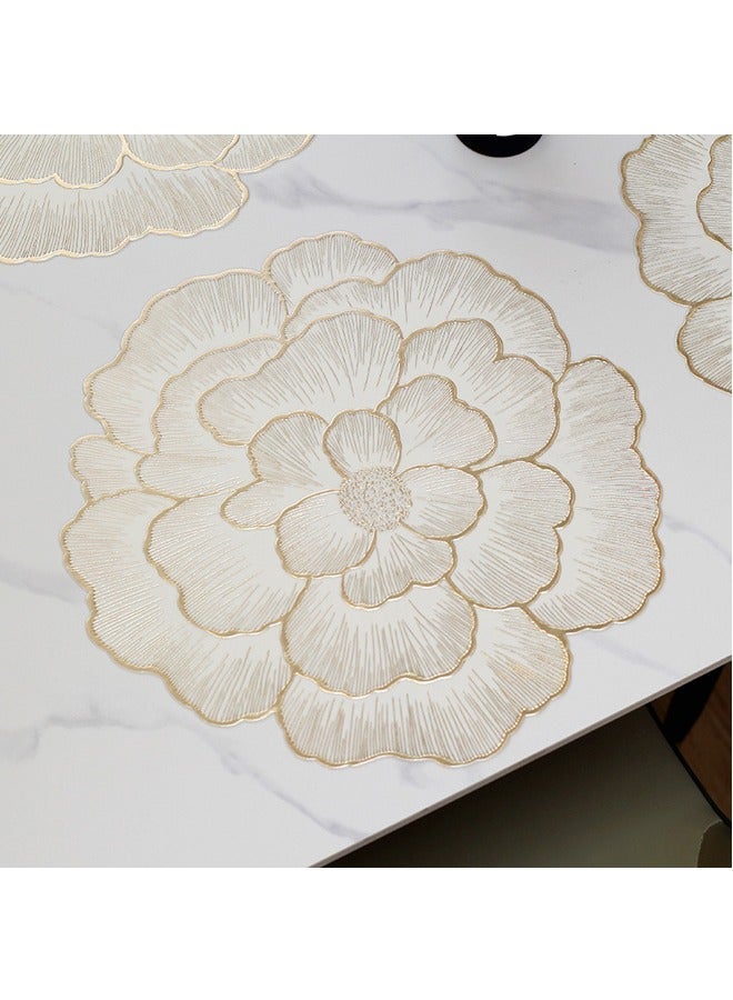 AVHUGOO 2 Pieces PVC Heatproof Waterproof Oil-Proof Washable Placemat Insulation Pads for Restaurant Hotel Table - Image 1