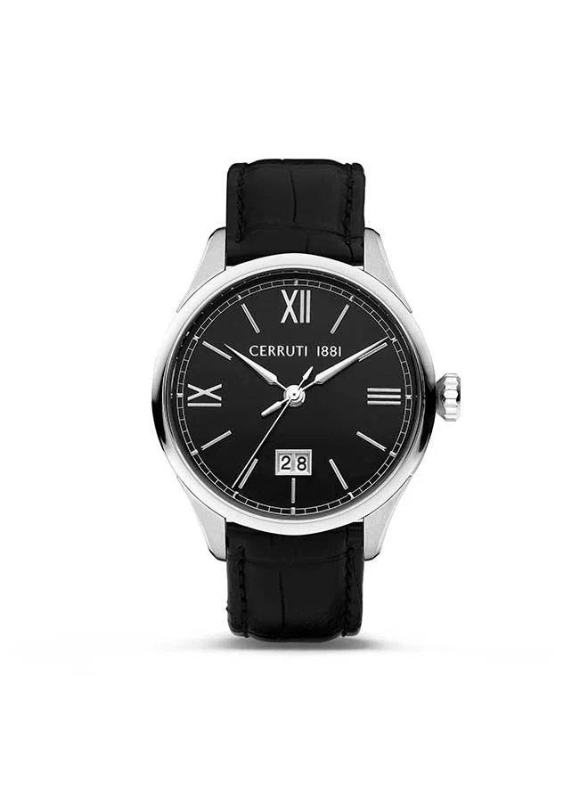 شيروتي 1881 FARNETO Round Analog Wrist Watch CIWGB2205804 - 50 mm - Black