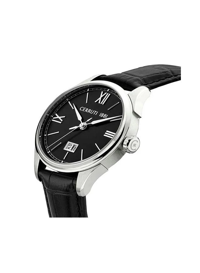 شيروتي 1881 FARNETO Round Analog Wrist Watch CIWGB2205804 - 50 mm - Black