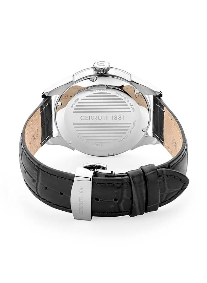 شيروتي 1881 FARNETO Round Analog Wrist Watch CIWGB2205804 - 50 mm - Black