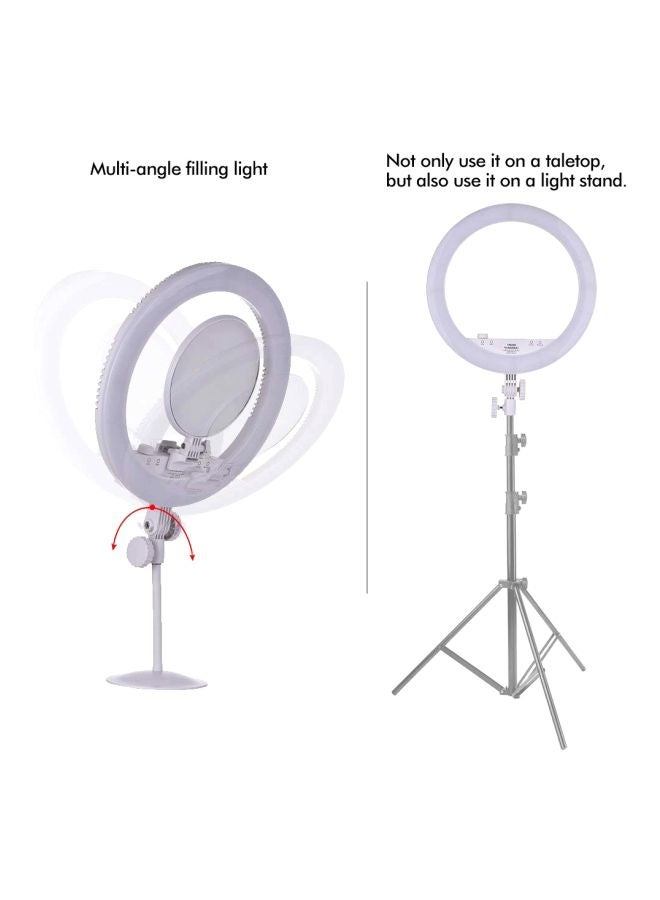 NIBEMINENT LED Video Ring Type Beautify Fill Light YN208 White - Image 4