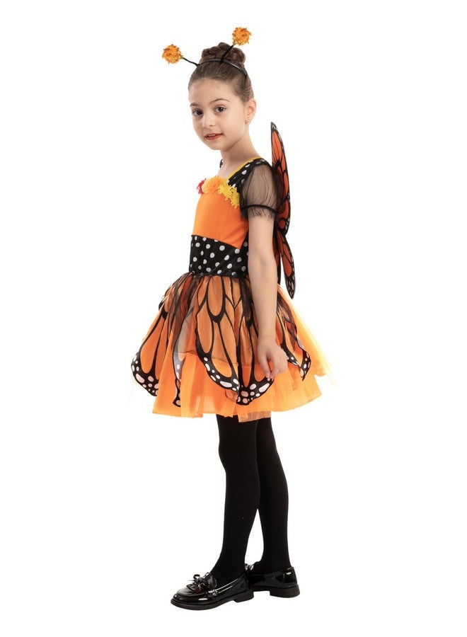 Spooktacular Creations Spooktacular Creations Child Girls Butterfly Costume, Toddlers Fantasy Butterfly Outfit with Wings and Headband, Baby Dress for Kids Halloween Role Play Parties (12-24 mo)  - Image 3