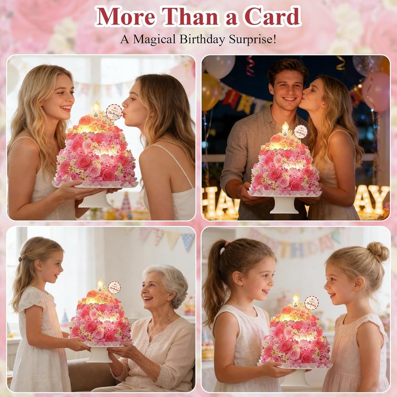 Tcamp Birthday Cards with Music and Lights - Image 5