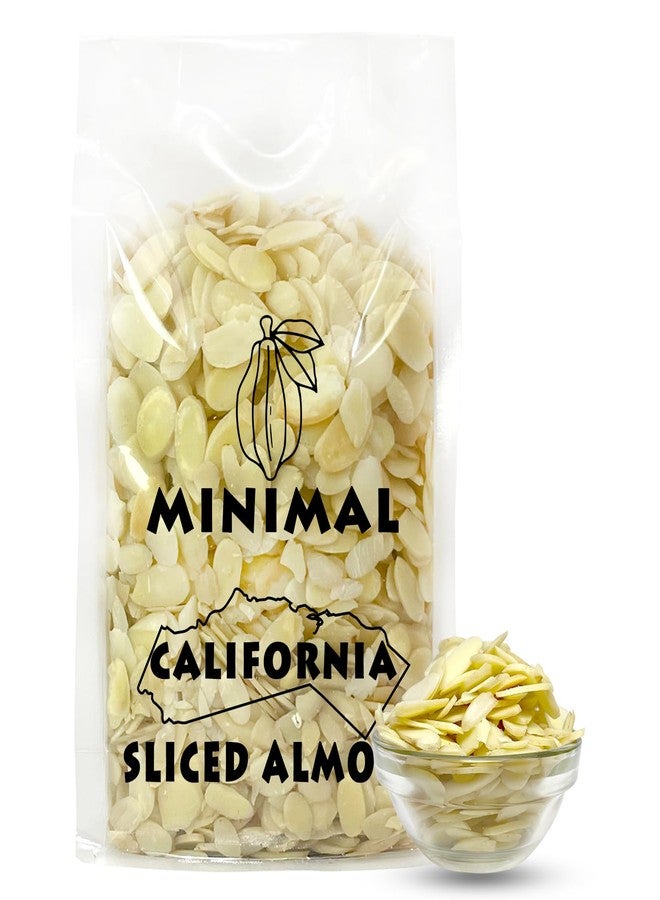 Minimal Sliced Blanched California Almonds, 1kg (Badam Flakes, Perfect for Garnish, Baking and Salads) - Image 1