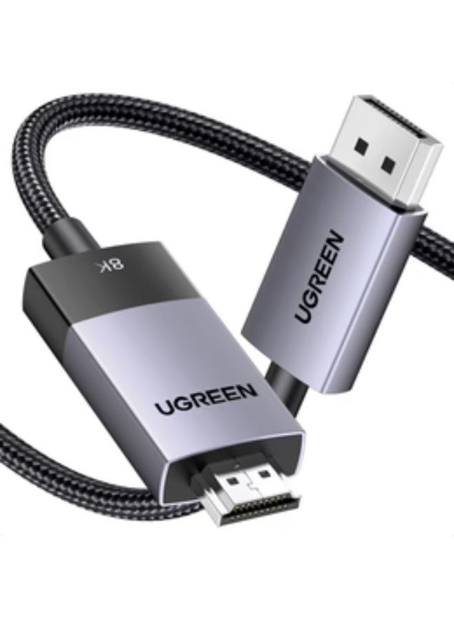 يو جرين Ugreen DisplayPort to HDMI cable Ugreen DP115, 8k 60 Hz, 2m (black) multicolour - Image 2