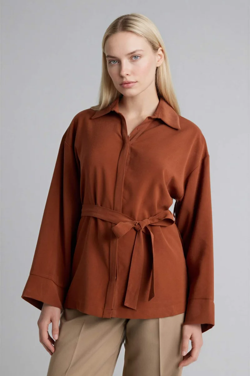 ديفاكتو Relax Fit Long Sleeve Shirt