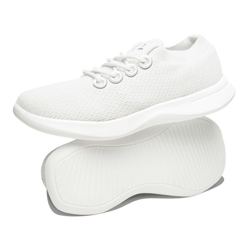 YOHO Fastlane 0600 Sneakers for Women | Stylish, Casual & Lightweight | Extra soft Walking Slip-On Shoes for Ladies/Girls | Artic White -UK 8 - Image 1