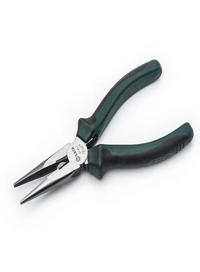 SATA 6-Inch Long Needle-Nose Side Cutting Pliers with Nickel-Chrome Steel Body and Green Anti-Slip Handles - ST70101AST - Image 4