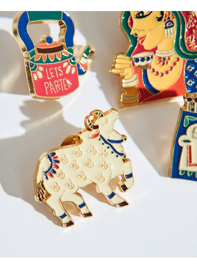 Chumbak Desi Doodles Enamel Pin Set