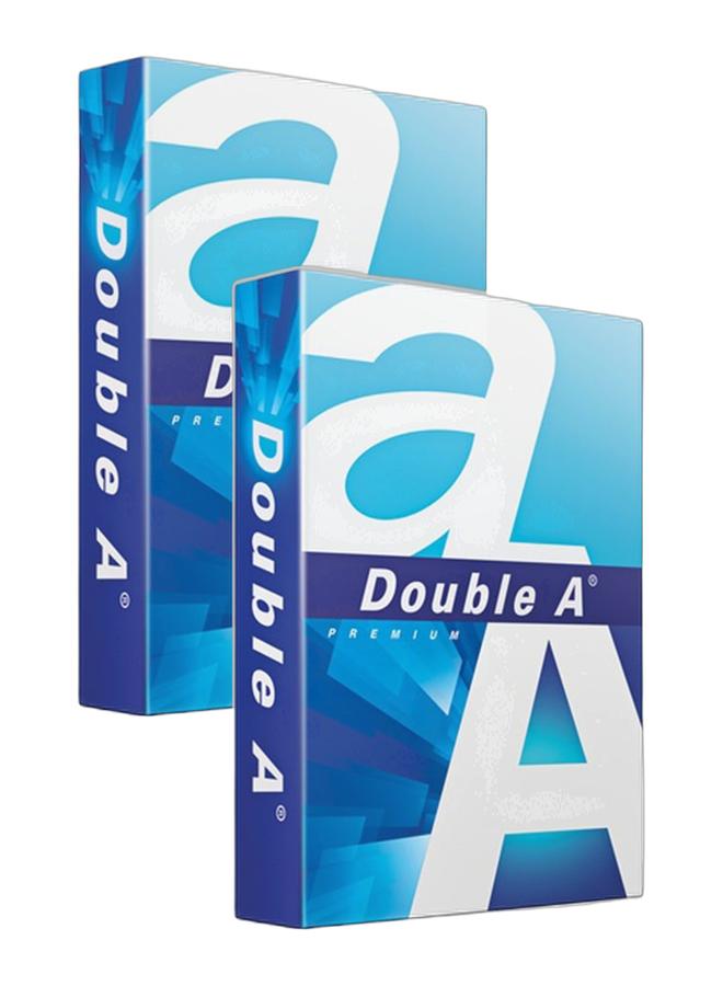 Double A Printer Copy Paper, Size A4, GSM 80, 500 Sheets (Pack of 2) - Image 1