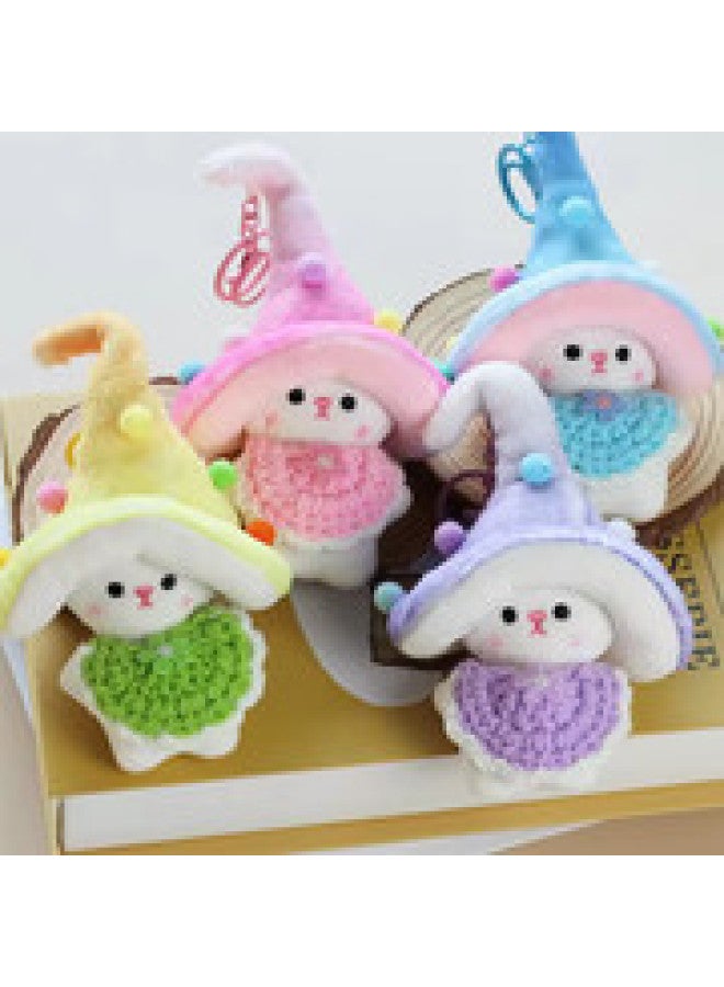 دمية قطيفة ناعمة للغاية على شكل فطر قزم، حقيبة كرتونية ناعمة، سلسلة مفاتيح محشوة بقطن البولي بروبيلين للهدايا. - Image 3