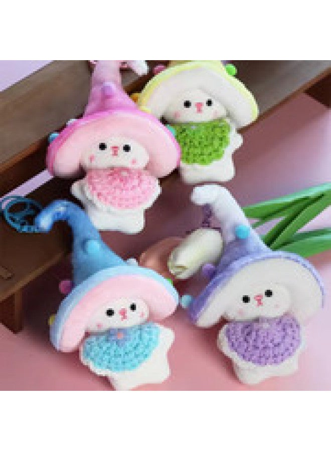 دمية قطيفة ناعمة للغاية على شكل فطر قزم، حقيبة كرتونية ناعمة، سلسلة مفاتيح محشوة بقطن البولي بروبيلين للهدايا. - Image 4