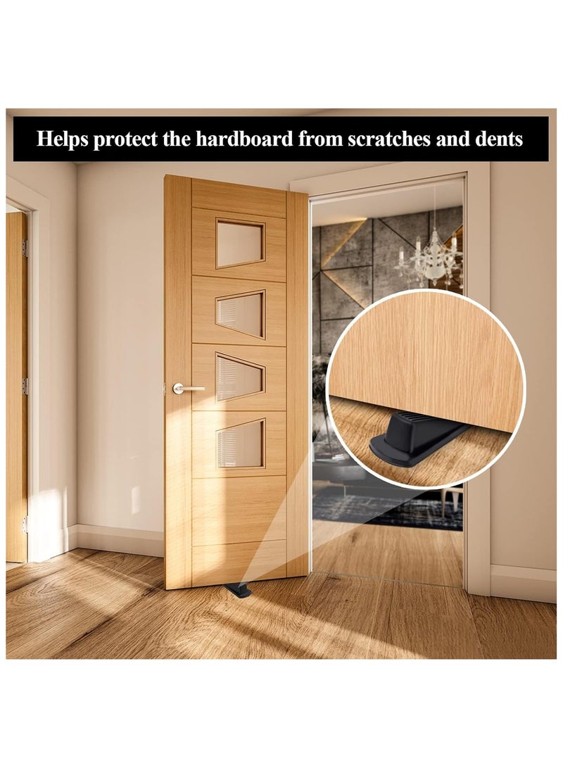 NANAO 4-Pack Sturdy Rubber Door Stop Wedges - Stackable Bottom of Door Stops for Floor, Non-Slip & Durable, Ideal for Home, Office, or Garage - Image 2