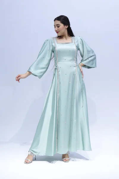 ان لاف Home event dress with beautifull embroidery