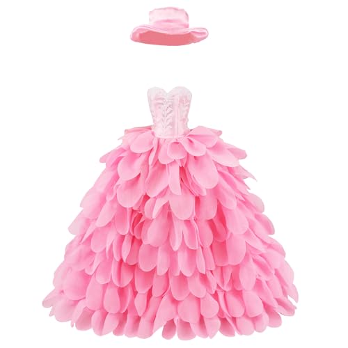 BARWA Princess Evening Party Clothes Wears Dress with Hat Outfit Set for 11.5 inch Doll - Image 1